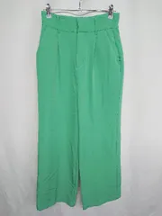 ◇ ⊇ forksy. ストレートパンツ サイズL グリーン レディース E  【1409240065852】