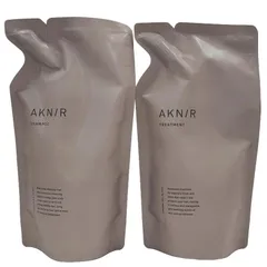 CD10 K AKNIR　アクニー　薬用ヘアシャンプーBR　300ml　＆　薬用ヘアトリートメントBR　300g　セット　詰め替え用 茶パッケージ