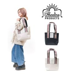THEATRE PRODUCTS シアタープロダクツ MISSISSIPPI Mサイズ 合皮 ジャガードテープバッグ トートバッグ カバン 鞄 インスタ 表参道 注目 BL191199 正規販売店 送料無料