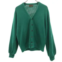 ジェーシーペニー 70s ヴィンテージ 長袖 アクリル カーディガン M グリーン JC PENNEY メンズ