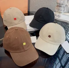 25ss ACNE STUDIOS ベージュ オーガニックコットン キャップ
