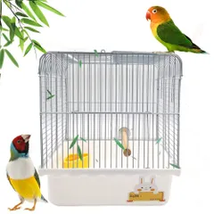 【在庫セール】手のり バードパレス 移動用 セキセイインコ ケージ 通院 キャリー 鳥 餌入れ お出かけ 止まり木 かご ゲージ 文鳥 Giftyのサムネイル