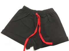 子供用　黒半ズボン　ひも付き　38