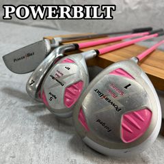 POWER　BILT　パワービルド　Pink　Series　ピンクシリーズ　 ジュニアゴルフ4本セット　子供用　キッズ　右利き用　入門用