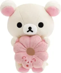 【新品】ぬいぐるみ コリラックマ(ポン・デ・ストロベリー) ドーナツまくまくぬいぐるみ 「リラックマ×ミスタードーナツ」