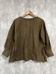 SHIPS シップス 綿100％ バックファスナー ブラウス シャツ 茶 ◇■ レディース