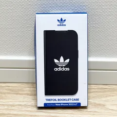 アディダス adidas iPhone 14 / iPhone 13 ケース スマホケース 手帳型 ベーシック OR Booklet Case BASIC FW22 black/white 50181 B ICONIC 14/13 BK