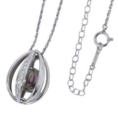 本物 タサキ TASAKI 田崎 パール 9.5mm ダイヤモンド 0.06ct K18 WG Pt900 ネックレス ホワイトゴールド プラチナ アクセサリー ジュエリー 中古 【フォロー割】