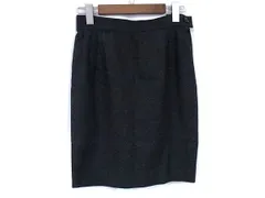 ■美品■ Salvatore Ferragamo フェラガモ ウール100％ タイト ひざ丈 スカート 洋服 表記サイズ 42 レディース グレー系 DG1974のサムネイル