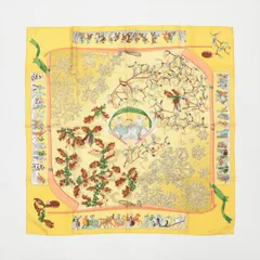 【美品】エルメス　スカーフ　カレ　90 去年の雪　ブランド　ツイリー　ミッツァ HERMES - 【美品】エルメス スカーフ カレ 90 去年の雪 ブランド