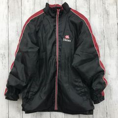 【 Hanes 】ヘインズ キッズ ウィンドブレーカー ブラック×レッド サイズ150㎝