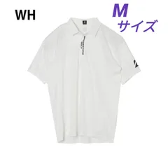 【新品】ブリヂストンゴルフ BRIDGESTONE GOLF ゴルフウェア ポロシャツ 半袖 メンズ ブライトブロックジャガード Mサイズ　ホワイト