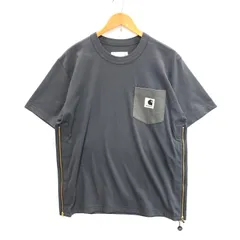 【定価より低価格】2025 sacai Carhartt（カーハート）Tシャツ Sacai Carhartt WIP T-shirt Black カーハート Tシャツ ブラック