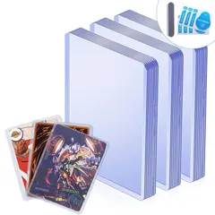 トップローダー 個別収納 キズ防止 カードスリーブ 汚れ防止 透明 カードローダー PVC素材硬質ケース トレーディングカードスリーブ コレクション 保管 トレーディングカードケース スリーブ トレーディングカード カードケース 挿し込み式 (ブルー, 0