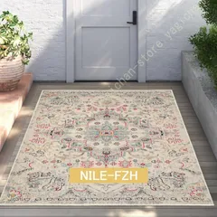 豪華な総刺繍 シルク ヴィンテージラグ 鳥と植物デザイン J17