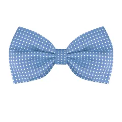 Allegra K ワンタッチ蝶ネクタイ 水玉模様 大人 蝶ネクタイ フォーマル パーティー 卒業 ビジネス スカイブルー One Size