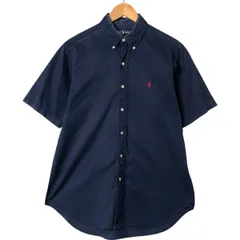 古着 ラルフローレン Ralph Lauren CLASSIC FIT 半袖 ボタンダウンシャツ メンズM相当/eaa551137