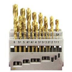 ETD-21S-T 21本組 丸軸 チタンコーティング 鉄工用ドリルセット イーバリュー(E-Value)