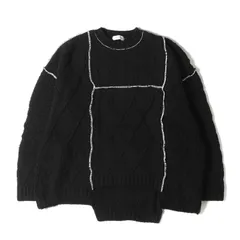 PUBLIC TOKYO パブリックトウキョウ ニット サイズ:FREE アシンメトリー ミックス コットン ウール ニット セーター 152630005 プルオーバー オーバーサイズ ブラック 黒 トップス 長袖 カジュアル ブランドのサムネイル