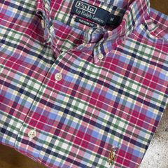 90〜00s Polo by Ralph Lauren CUSTOMFIT シャツ　パープルミックス