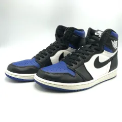 【中古】NIKE AIR JORDAN 1 RETRO HIGH OG Royal Toe サイズ27cm 555088-041 ブラック ブルー ホワイト ナイキ[17]