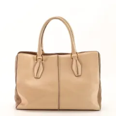 TOD’S トッズ Dスタイリング レザー トート バッグ ベージュ 肩掛け ショルダー ハンド ビジネス 通勤 A4 レディース EHM AA5-8【中古】