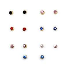 樹脂ピアス セット ピアス ジュエリー アクセサリー シンプル 3mm