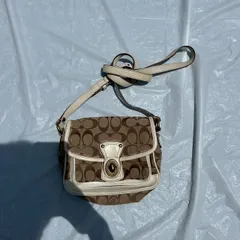 COACH コーチ ショルダーバッグ シグネチャー 10566 レディース バッグ ホワイト ブラウン
