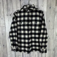 OLD WOOLRICH 80s ウールリッチ 米国製 肉厚 厚地 チェック 長袖 ネルシャツ レディース メンズ S サイズ