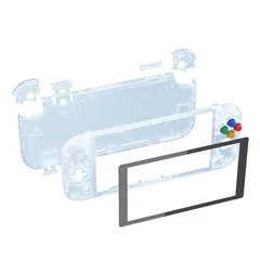 【新着商品】eXtremeRate Nintendo Switch Liteに対応用DIY互換するケース、NSLハンドヘルドコントローラーハウジング/スクリーンフィルム付き、Nintendo Switch Liteに対応用カスタムケースカバー【グレイシャー 0