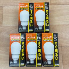 【生産終了品】HITACHI 電球形蛍光ランプ〈ナイスボールV〉(EFA25EL/22B) 100w形