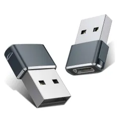 新品 USB-C to USB-A 変換アダプター 2個セット｜iPhone 16 充電対応｜USB-C メス to USB-A オス OTG変換｜iPhone 15/14/13 Pro Max・Apple Watch・AirPods・iPad・Galaxy