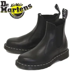 Dr.Martens (ドクターマーチン) 26257001 2976 WHITE STITCH チェルシー サイドゴア  レザーブーツ BLACK Dr.Martens UK7-約26.0cm