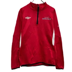 UMBRO ジャージ アンブロ S レッド ハーフジップ スポーツウェア 古着卸 アメリカ仕入 a702-6303のサムネイル