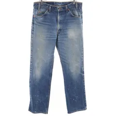 リーバイス 90s 517 USA製 オレンジタブ オールド ストレートデニムパンツ W36 ブルー Levi's ジーンズ メンズ