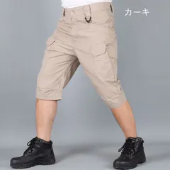 ハーフパンツ 夏 七分丈パンツ ミリタリー メンズショートパンツ カーゴパンツtdcq01