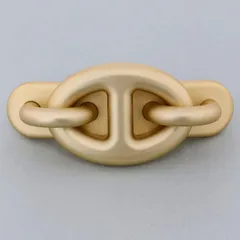 【美品】HERMES （エルメス）トリ･マイヨン シェーヌダンクル バレッタ 小物 H231033G Gold ゴールド used:A 【中古】のサムネイル
