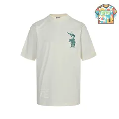 【今日WTO】Burberry 25SS ライダーホースフェリー発泡プリント T シャツ-ZZ49