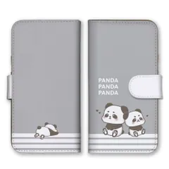 iPhone14Pro ケース 手帳型 アイフォン14 プロ スマホケース パンダ ぱんだ 動物 アニマル 可愛い かわいい イラスト パステルカラー カラー05