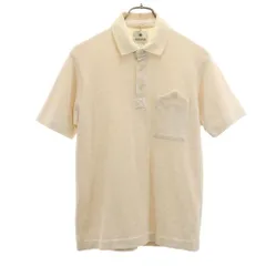 スノーピーク 日本製 半袖 ポロシャツ M ベージュ snowpeak アウトドア メンズ 古着 【240324】