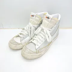 ◇ Θ NIKE ナイキ Blazer バイカラー ハイカットスニーカー サイズ25.5 ホワイト グレー系 メンズ E  【1409100006964】