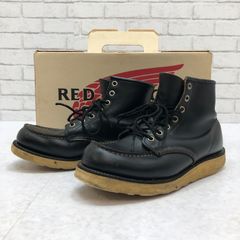RED WING レッドウィング Irish Setter Moc Toe アイリッシュセッター モックトゥ 刺繡羽タグ タグ アメカジ 黒 ブラック  6Half 24.5cm
