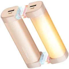 HAGOOGI (ハゴオギ) 充電式カイロ 360°全面発熱 3秒急速発熱 3階段温度調節 電気カイロ モバイルバッテリー機能 大容量 クリスマスプレゼント 10000mAh 14時間連続発熱可能 【新型磁気式/分離式設計】 小型 超軽量 持ち運びやすい