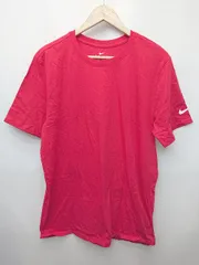 ◇ Θ　Φ NIKE ナイキ コットン100％ 半袖 Tシャツ カットソー サイズL レッド メンズ P  【1410230015887】