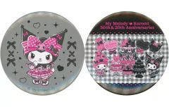 【中古】バッジ・ピンズ マイメロディ＆クロミ(クロミ衣装ピンク) 缶バッジSET 「Happyくじ My Melody ＆ Kuromi 50th＆20th Anniversaries」 G賞