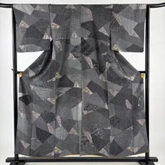 美品　小紋着物　さが美　染谷梅治　広衿　袷　裄69.5cm　丈166.5cm 美品 小紋着物 さが美 染谷梅治 広衿 袷 裄69.5cm 丈166.5cm