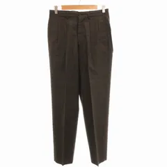 メンズビギ MEN'S BIGI パンツ スラックス テーパード チェック ウール 2 M 茶 ブラウン /FF 1113のサムネイル