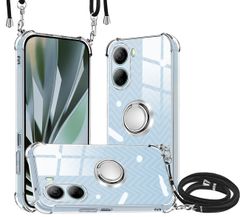 【在庫処分】ZTE Libero 5G IV ケース クリア リング 新型韓国 ネック ショルダー ストラップ付き スマホ シリコン リング 付き TPU 軽量 薄型 スタンド機能 保護カバー リベロ5g iv スマホケース 透明 スタイリッシュでシンプルなス