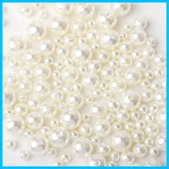 パールビーズ 約600粒セット ラウンド 丸玉 穴付き 手芸用品 樹脂パール 縫