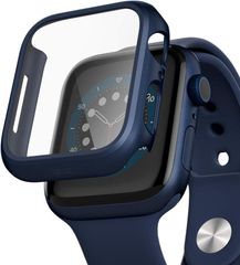 【2023強化版】AMAPC for Apple Watch ケース 44mm 光沢のブラック＆ローズゴールド